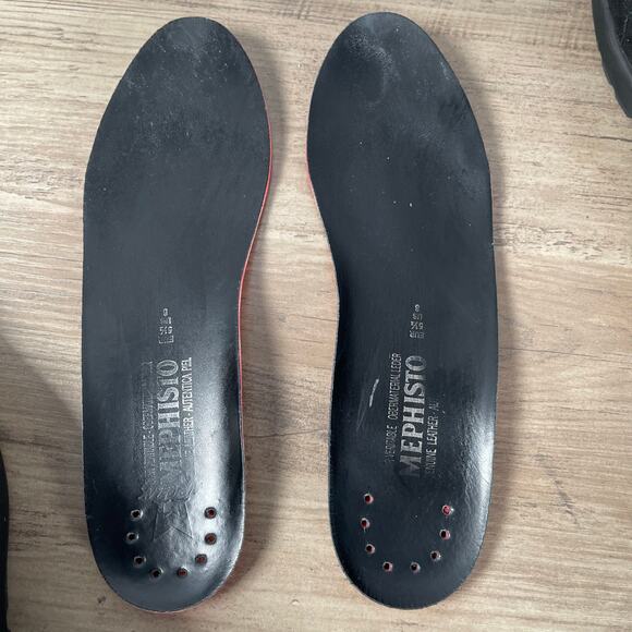 Mephisto Shoes Womens US 9 Black Metallic Shimmer Palmyre Extra Leather Insoles - Picture 8 of 16